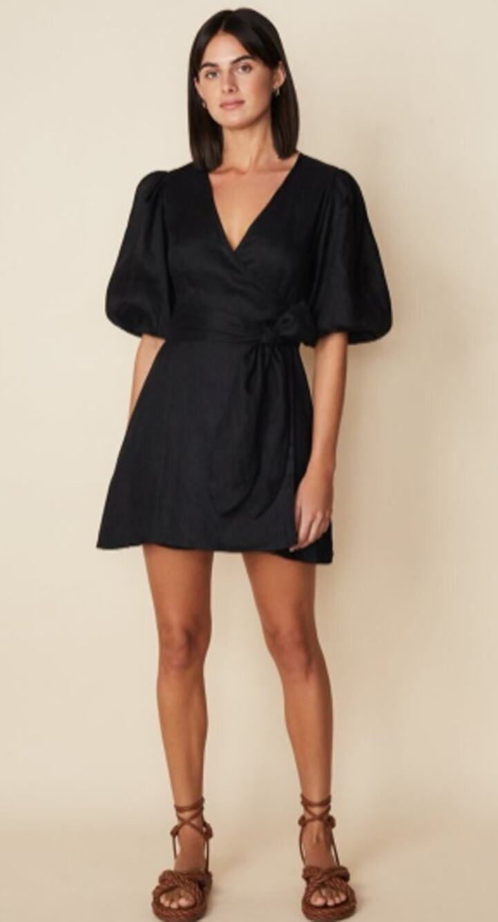 NWT Faithfull the Brand Godiva Wrap Dress Sz. 10